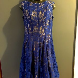 Royal blue lace dress